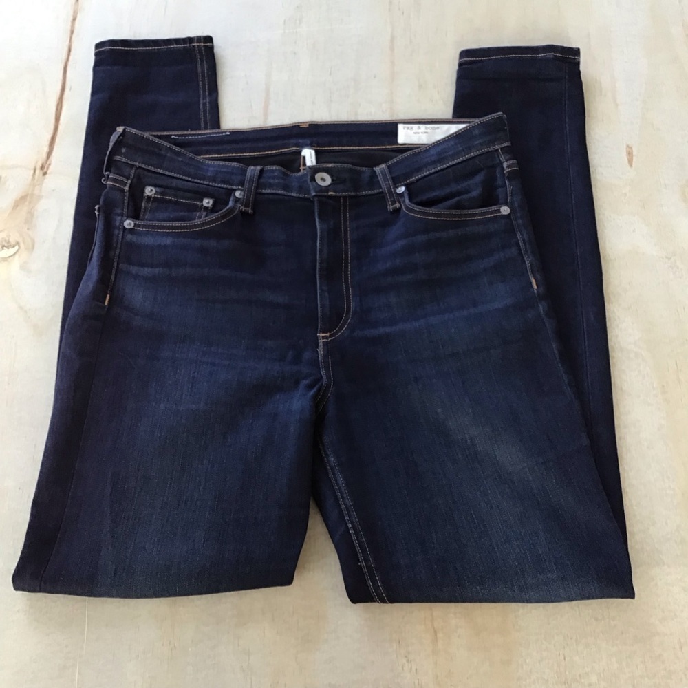Rag & Bone Nina High Rise Skinny Bedford Denim Jeans - Picture 4 of 12
